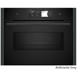 NEFF 45cm Pyrolytic Compact Oven with Microwave Anthracite Grey C29MY7MY0-AG hero image