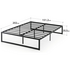 Zinus Queen Quick Lock Metal Bed Frame Black AU-QLSP-14Q image NaN