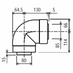 Rinnai FFSBEND 90 Degree Bend - Flue Adapter hero image