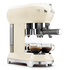 Smeg Cream 50s Retro Style Espresso Coffee Machine ECF01CRAU image NaN