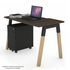 Jason.L Quadro A Leg Wenge Desk with Natural Leg Black Cross Beam QDW1006.B.WE image NaN