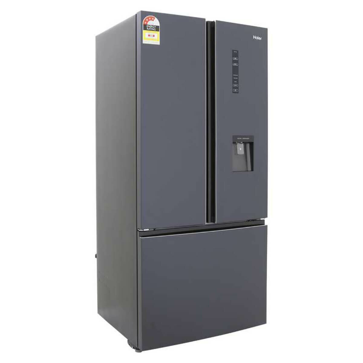 Haier 489L French Door Frost Free Fridge with Water Dispenser Black HRF520FHC hero image