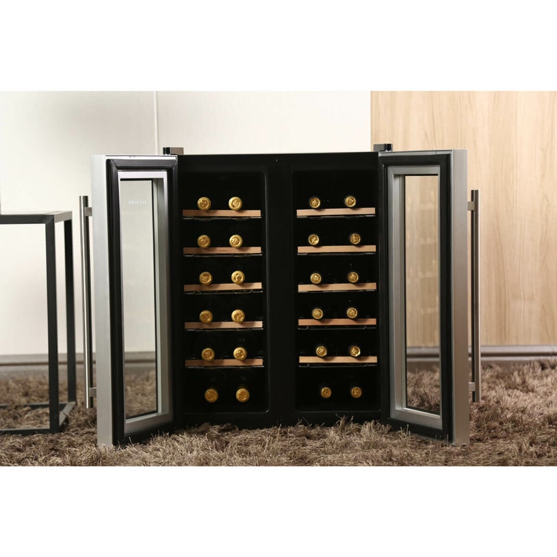 LeCavist 24 Bottle Dual Zone Wine Fridge LCCV24B2Z | Appliances Online