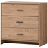 Ostro Cody Three Drawer Lowboy Mid Tone Oak AOF-C3D03 image NaN