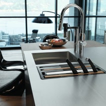 Franke Box Centre Double Bowl Sink with Small Bowl Left BWX220-54/27SBL hero image
