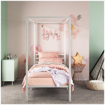 Zinus Patricia King Single Metal Canopy Bed Frame AU-FBMCW1ZC-14B hero image