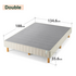 Zinus Justina Double Upholstered Ensemble Bed Base Beige AU-FRBX-7BG-D image NaN