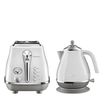 DeLonghi Icona Capitals Kettle and Two Slice Toaster Breakfast Pack CTOC2003WKBOC2001W hero image