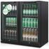 Husky 173L Eco Double Door Back Bar Drinks Chiller Black C2HECO840BKAU image NaN