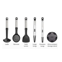 Joseph Joseph Elevate Fusion 5-piece Silicone Utensil Set with Storage Stand 10568 hero image