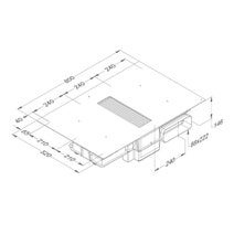 Novy 80cm Easy Induction Cooktop with Integrated Downdraft Rangehood 1851 hero image