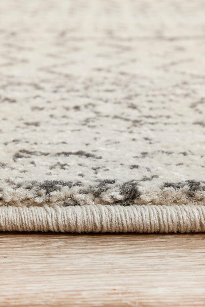 Rug Culture Chrome Medium Silver & Off White Rug 200X200CM - CRO-HPR-SIL-200X200 hero image