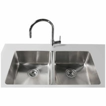Abey LG200UTPK Lago Double Bowl Undermount Sink Pack hero image