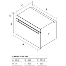Omega 90cm 11 Function Built-in Electric Single Oven with AirFry Midnight OBO9011AM hero image