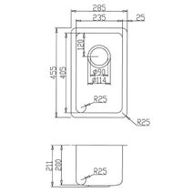 Titan Small Single Bowl Sink TSAB28 hero image