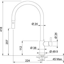 Franke TA7301 Pull Out Tap hero image