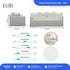Kalona KAUAI Three Seater Sofa Salt WS-203-01-SALT-02 image NaN