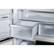 CHiQ 502L French Door Fridge Black Steel CFD502NBS hero image