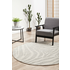 Rug Culture Chrome Large Silver & Off White Rug 240X240CM - CRO-SAV-SIL-240X240 image NaN