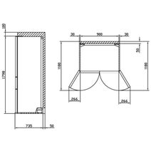 Mitsubishi Electric 630L LX Series 4 French Door Fridge MR-LX630EM-GBK-A hero image