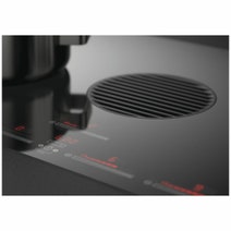 Fisher & Paykel Series 9 83cm Induction Cooktop with Integrated Ventilation Black Glass CID834DTB4 hero image