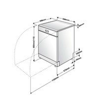 Euromaid 60cm Freestanding Dishwasher EDW14S hero image
