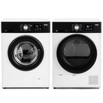 Onix 8kg Front Load Washer & Heat Pump Dryer NON-STACKABLE Laundry Package ON-FLW8W-ON-HPD8W hero image