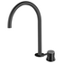 Rogerseller Tonic Hob Sink Mixer with Swivel Outlet - Matte Black 360601375111 image NaN