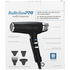 BaBylissPRO Dual Ionic Hair Dryer Matte Black 900848 image NaN