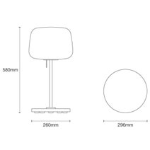 Case Furniture Soft Table Light - White 102539 hero image