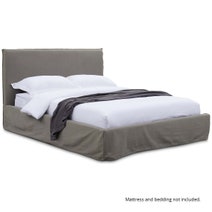 Kalona KAUAI Queen Bed Base & Bedhead Coal WS-703Q-COAL-01 hero image