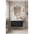 Turner Hastings Evara 90x53 Wall Hung Vanity with Real Marble Top and Ceramic Undercounter Basin Volcanic Ash NTH EV951-VA-NTH image NaN
