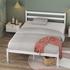 Zinus Robin King Single Wood Bed Frame White AU-FPWNH1-14B image NaN