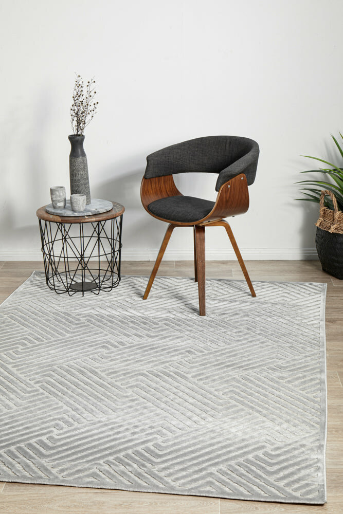 Rug Culture York Medium Silver Rug 230X160CM - YRK-CIND-SIL-230X160 hero image