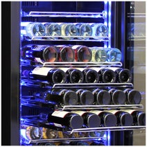 Schmick Upright Dual Zone Glass Door Wine Refrigerator Stainless Steel BD425D hero image
