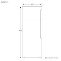Fisher & Paykel E411TLT3 411L ActiveSmart Top Mount Fridge hero image