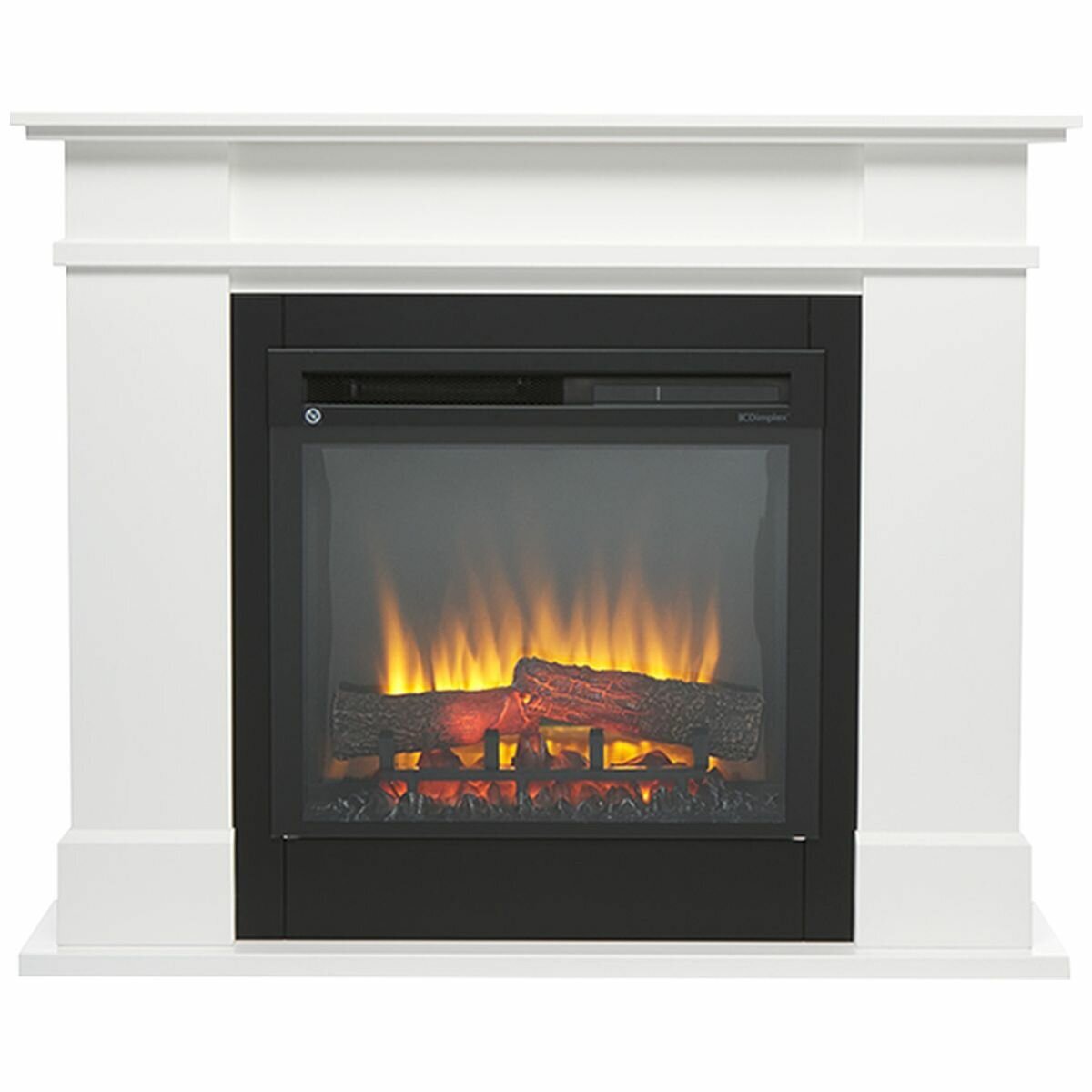 Dimplex 1.5kW Rail White Mantle with LED Firebox RAL15-AU | Appliances  Online
