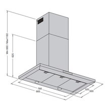 Westinghouse 90cm Canopy Rangehood Stainless Steel WRC914SC hero image