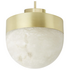 CTO Lighting Lucid 300 Pendant - Alabaster and Satin Brass LUCPE3HASB image NaN