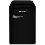 Husky 118L Retro Style Bar Fridge Black HUSRET135BKHU hero image