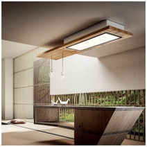 Elica 120cm Lullaby Ceiling Rangehood Aspirating LULLABYWOODA120 hero image