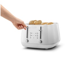 DeLonghi Eclettica Four Slice Toaster White CTY4003W hero image