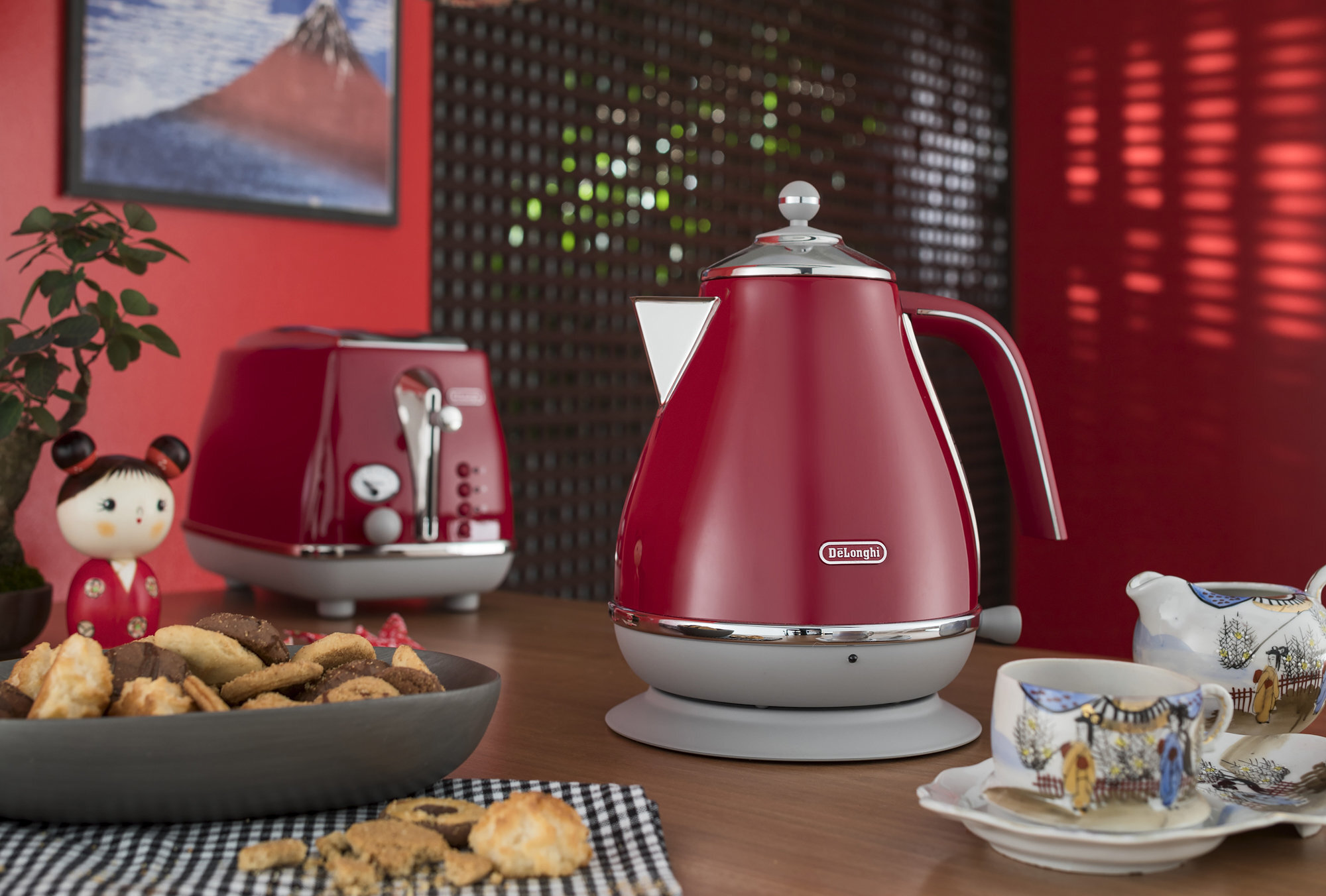Delonghi icona store kettle red