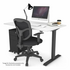 Jason.L 1400 x 700 Just Right Adjustable Desk White & Table Stand JRB1407PTPK image NaN
