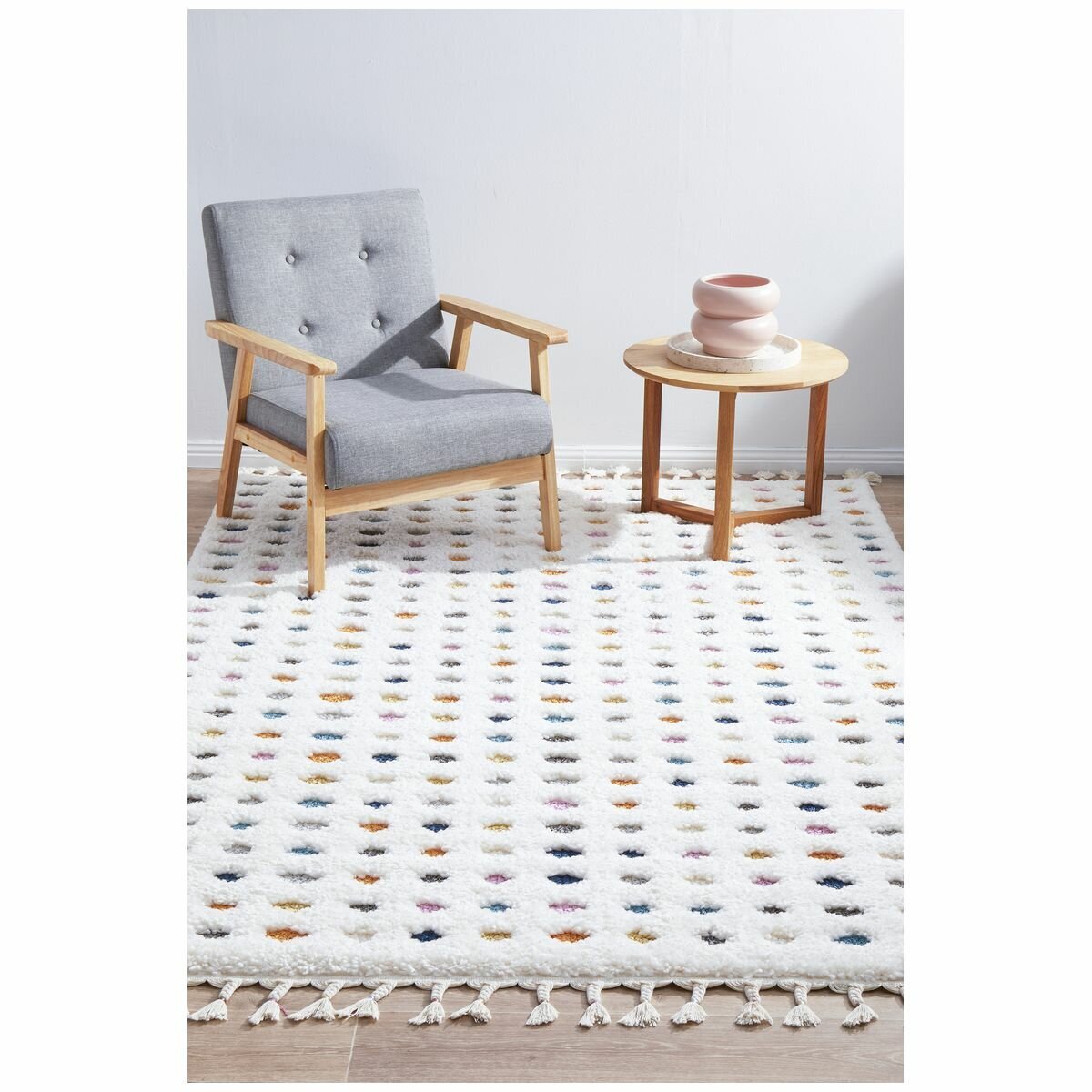 Rug Culture Amsterdam Medium Rug 230x160 White Multi AMS-POLKA-230X160 hero image