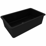 Turner Hastings Cuisine 81 x 48 Fine Fireclay Single Bowl Sink Matte Black CU81FS-MB hero image
