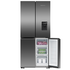 Fisher & Paykel Series 7 498L Quad Door Refrigerator with Ice and Water Black Stainless Steel RF500QNUB1 image NaN