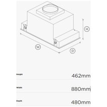 Fisher & Paykel Series 9 90cm Integrated Insert Wall Under Cupboard Rangehood HPB9048-2 hero image