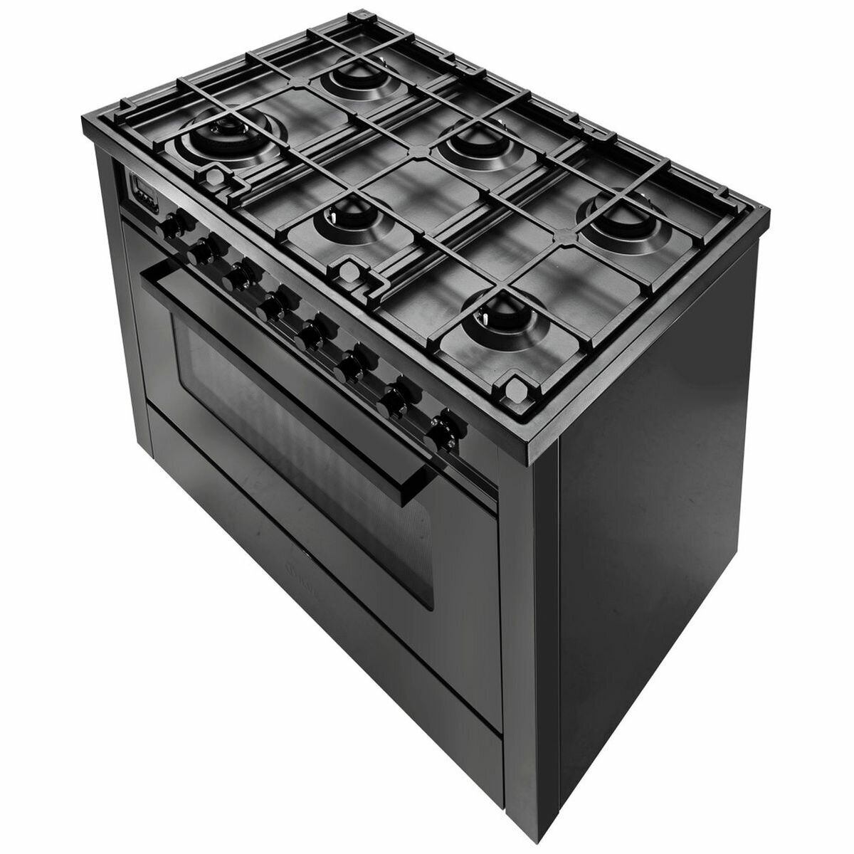 ILVE 90cm Nero Lusso Freestanding Dual Fuel Oven/Stove L096WMP/MGD hero image