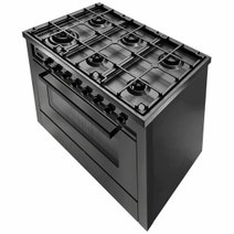 ILVE 90cm Nero Lusso Freestanding Dual Fuel Oven/Stove L096WMP/MGD hero image